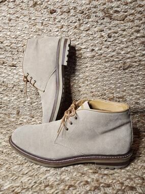 MJ Chukka Ankle Boot Collection by Michael Strahan Tan Leather Suede Men's 12 M
